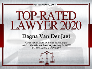 Dagna Van Der Jagt AVVO Top Rated Lawyer 2020
